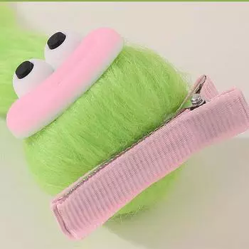 Причудливая уродливая милая заколка для волос в виде сосиски-рот шпилька плюшевая милая большая пасть аксессуары для волос жёлтый