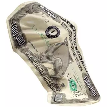 Причудливое покрывало на миллион долларов, офисное одеяло, лицевая ткань, персонализированное креативное подарочное одеяло 75*150cm бежевый