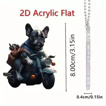 Причудливый акриловый рождественский декор для автомобиля с жизнерадостным мультяшным дизайном для праздничной атмосферы