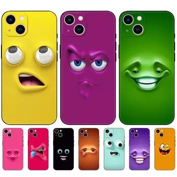 Причудливый чехол для iPhone с забавным лицом для iPhone 14-11 Pro Max