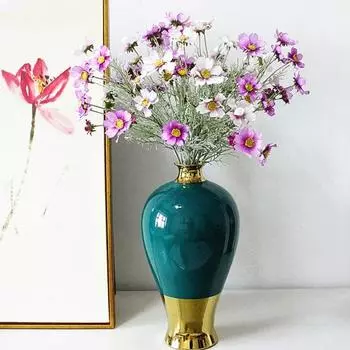 Причудливый искусственный цветок, не требующий полива, красочный, реалистичный розы красного