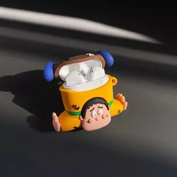 Причудливый мультяшный чехол для наушников Apple Airpods4, нейтральное 1/2 поколение, мягкий силиконовый защитный чехол, Airpodspro второе поколение, женский, новинка Apple Airpods Pro Pang Tiger Earphone Case