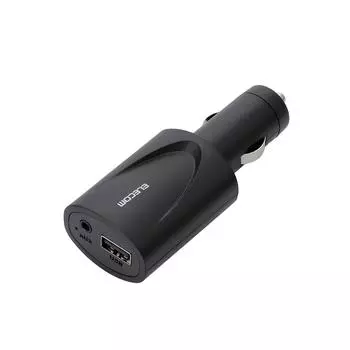 Приемник Bluetooth ELECOM для автомобильного выхода USB-порт x 1 может использоваться по беспроводной сети с AUX 2.1A [Can-терминал] LBT-ACR11BK