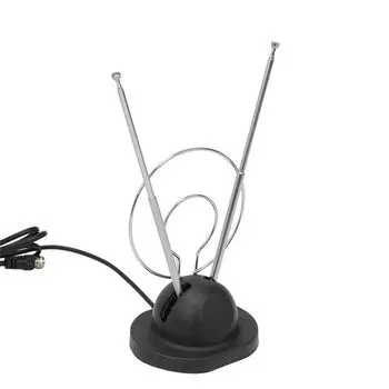 Приемник HD Digital HDTV Receive 45-860 МГц TV Aerial Комнатная антенна TV Antenna Антенна Кроличьи Уши чёрный