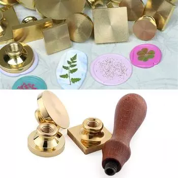 Приглашение Ретро Печати Штампы Металлическая Краска Печать Скрапбукинг Восковая Печать Штамп Восковая Медная Головка Wooden handle