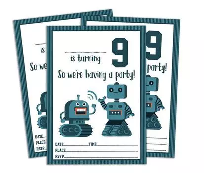 Пригласительные открытки на день рождения Darling Souvenir White, 28 шт., заполните или напишите пустые приглашения, распечатанные на принтере, принадлежности для вечеринок, 5 x 7 дюймов 5 x 7 Inches белый