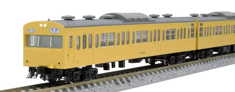 Пригородный поезд TOMIX N Gauge 103 Series, новый кондиционер, базовый набор из 4 вагонов, 98414, модель железнодорожной модели вагона/канарейки
