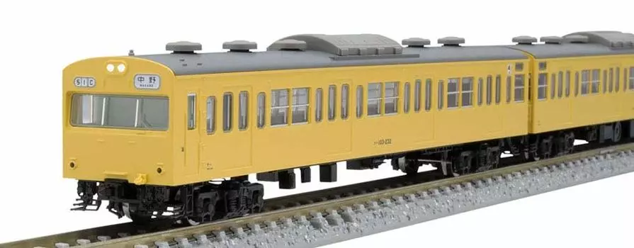 Пригородный поезд TOMIX N Gauge 103 Series, новый кондиционер, базовый набор из 4 вагонов, 98414, модель железнодорожной модели вагона/канарейки
