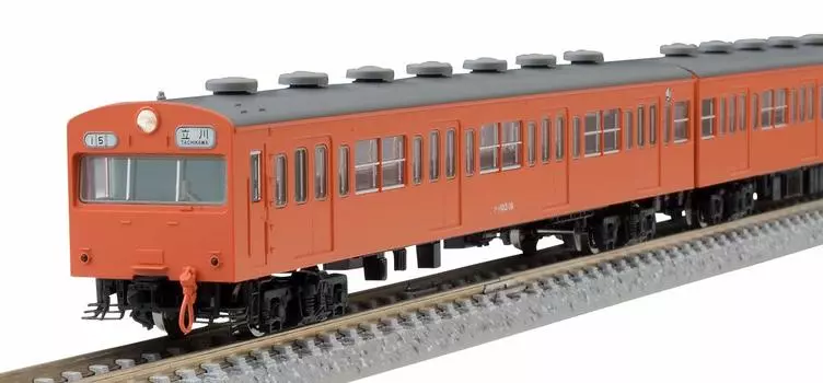 Пригородный поезд TOMIX N Gauge 103 Series, ранний тип, кондиционированный вагон, оранжевый, базовый набор, 3 вагона, 98370, модель железнодорожной железной дороги, невоздушный