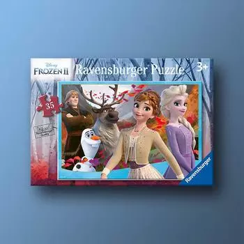 Приготовьтесь к приключениям Frozen 2. Пазл Ravensburger III из 35 деталей, популярная корейская настольная игра.