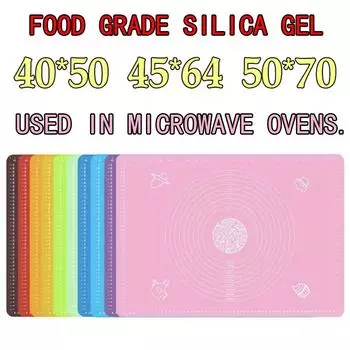 Приготовление теста с силикагелевой подушечкой для замешивания Силикагелевая подушечка для выпечки Пищевая утолщающая накипь Теплоизоляционная подушечка с защитой от перелива 40*50cm синий