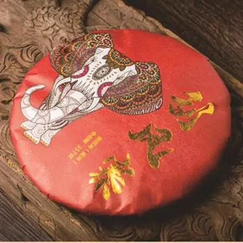 Приготовленный чайный пирог Гуафэнчжай Пуэр 357г Юньнаньский спелый чай Пуэр Черный чай Пуэр