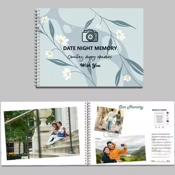 Приключенческая книга свиданий Книга свиданий Вдохновение Карточка Альбом приключений Незабываемое свидание