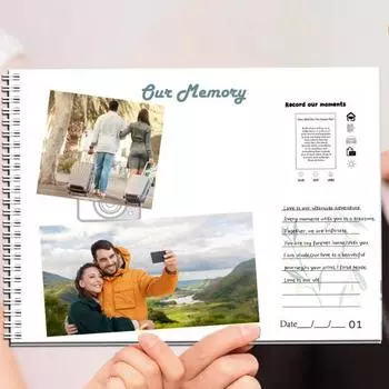 Приключенческая книга свиданий Книга свиданий Вдохновение Карточка Альбом приключений Незабываемое свидание