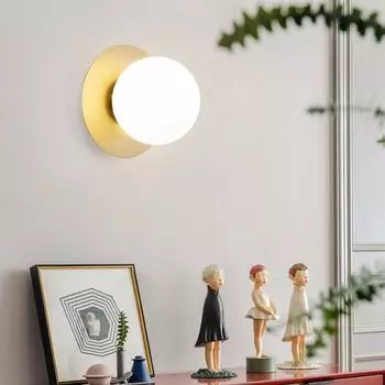 Прикроватная лампа для лестницы в спальне, внутреннее светодиодное настенное освещение, бра для дома с лампочкой, гостиная, золото, черный цвет No light bulb чёрный