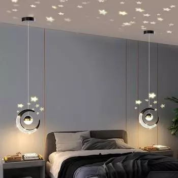 Прикроватная лампа Обед Столовая Спальня Подвесные светильники Внутреннее освещение Потолочный светильник Подвесной светильник Декоративный золотой