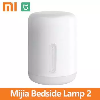 Прикроватная лампа Xiaomi 2, умный настольный светодиодный светильник, приложение Mi home, беспроводное управление, MIJIA, красочный настольный светильник для спальни, ночник для Apple HomeKit Siri