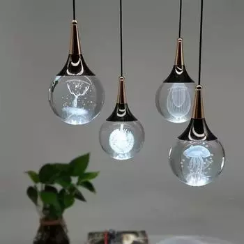 Прикроватная люстра для спальни, креативные светильники для гостиной, хрустальная люстра, минималистичная люстра для гостиной, столовой A