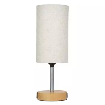 Прикроватная настольная лампа Настольная лампа с теплой белой светодиодной лампой Настольный светильник с сенсорным управлением USB A US Plug бежевый