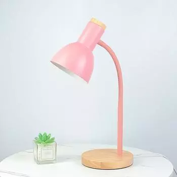 Прикроватная настольная лампа с защитой глаз, изгиб на 360 градусов, простая светодиодная маленькая настольная лампа 5 Вт для спальни
