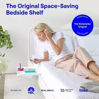 Прикроватная полка, полка для стола на двухъярусной кровати с подстаканником, прочный, выдерживающий нагрузку, легко собираемый держатель для планшета, крепление для подноса на двухъярусной кровати чёрный