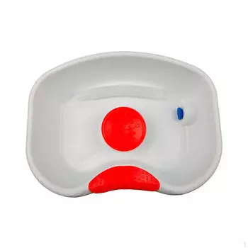 Прикроватная раковина для мытья волос, легкая ванна для мытья с обратным ходом и шлангом для салона красоты белый