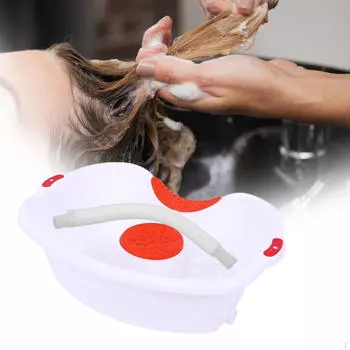 Прикроватная раковина для шампуня, обратная промывка, чаша для мытья посуды с подушкой для сливной трубки длиной 60 см белый