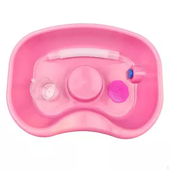 Прикроватная раковина для шампуня, поднос для мытья волос, насадка для раковины, чаша для чистки зелёный