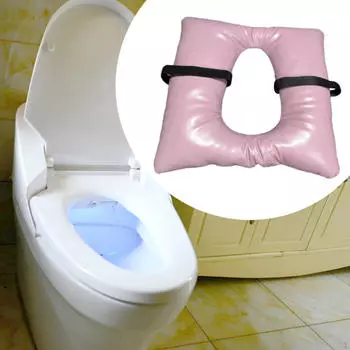 Прикроватный комод с мягкой подкладкой, подушка для сиденья, чехол, удобный, водонепроницаемый, для пожилых людей и инвалидов Light Pink