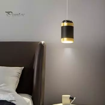 Прикроватный подвесной светильник, романтическая проекция пятиконечной звезды, современная гостиная, спальня, кухня, остров, звездное искусство, люстра, подвесной светильник чёрный