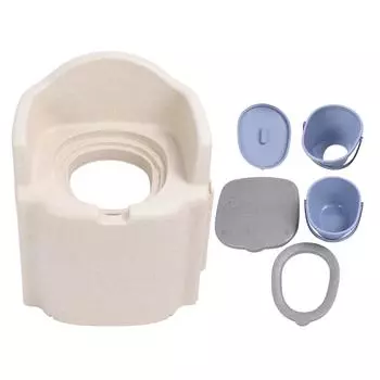 Прикроватный стул-комод для пожилых людей, твердое полое ведро, мягкая подушка, водостойкие, нескользящие кровати из вспененного полипропилена