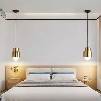 Прикроватный светильник Роскошный современный светильник для спальни, кабинета, одинарная люстра, скандинавский креативный светильник для ресторана, бара, подвесной светильник 7W&White light