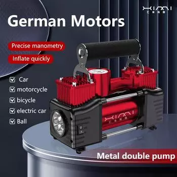 Прикуриватель Pointers 540 двигатель двухнасосный цилиндровый воздушный компрессор автомобильный шинный портативный сверхмощный шинный манометр светодиодный фонарь 12 В Corded Electric красный