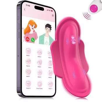 Приложение для ношения трусиков с дистанционным управлением Вибраторы клиторальные мини-вибраторы-бабочки Дилдо для точки G Стимулятор влагалища с облизыванием языка Секс-игрушки для женщин
