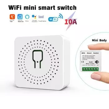 Приложение Graffiti WiFi Smart Switch с дистанционным голосовым управлением Alexa с двойным переключателем управления и скрытым устройством включения/выключения коробки Graffiti WiFi 10A