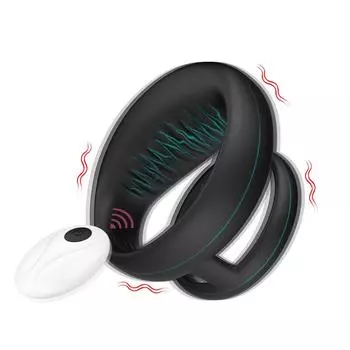 Приложение с дистанционным управлением, двойное вибрационное кольцо, задержка, блокировка, мужской вибратор, массаж, мастурбация, взрослые секс-игрушки key