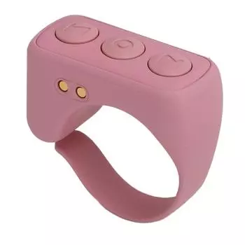 Приложение с дистанционным управлением, перелистывание страниц, Bluetooth-соединение, носимое смарт-приложение, прокрутка кольца для iOS розовый