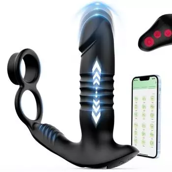 Приложение Sohimi с дистанционным управлением, Анальная пробка, мужские секс-игрушки для мужчин, анальные секс-игрушки, массажер простаты, двойное кольцо для члена, анальная пробка RC-SHQLX-APP