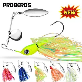 Приманка Bearded Lao 10G 14G Tassel Glitter Anti Hanging Bottom Lure Fake Bait Biomimetic Bait Spinnerbait Color E#14g