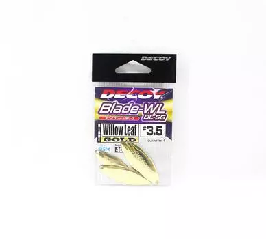 Приманка BL-5G Ивовое лезвие Золото Размер 3,5 х 4 штуки (2580)