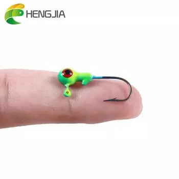 Приманка для джиггинга, джиг-головка, футбольная джиг-приманка, маленькая жесткая рыболовная наживка, качающиеся приманки 5pc зелёный