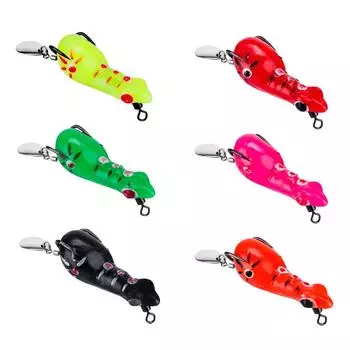 Приманка для громовой лягушки Luya, приманка для черной рыбы, лягушка, мягкая приманка, силиконовые рыболовные снасти, искусственные бионические аксессуары для качелей розовый