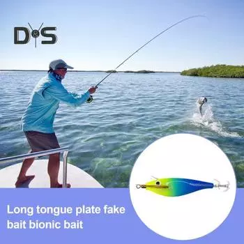 Приманка для кальмара, светящаяся рыболовная приманка со стальными шариками, деревянная креветка, каракатица, жесткая приманка для морской пресноводной рыбалки B