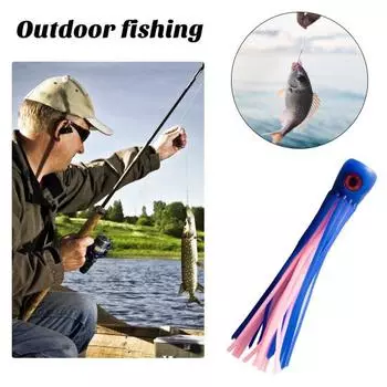 Приманка для троллинга, мягкая имитация осьминога, приманка для плавания, профессиональная бионическая приманка, многоразовая искусственная приманка для морской рыбалки, приманка для морской рыбалки A