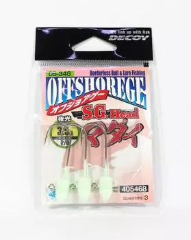 Приманка OS-34G Светящаяся головка SG Супер Легкий Теня Размер 2/0, 3,5 грамма (5468)