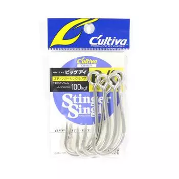 Приманка Owner S-77 Stinger с одинарным противоположным глазом / джиг-крючок, размер 6/0 (8576)