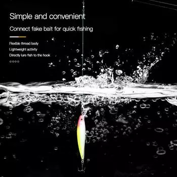 Приманка передний поводок проволочная плетеная рыболовная снасть аксессуары с высокой прочностью на разрыв, износостойкостью и защитой от укусов рыболовная снасть серебряный