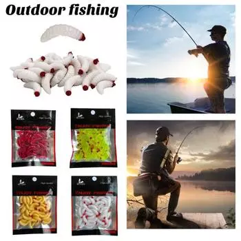 Приманка реалистичного вида, сильная плавучесть, яркий цвет, гибкая портативная мягкая приманка, искусственный червь D