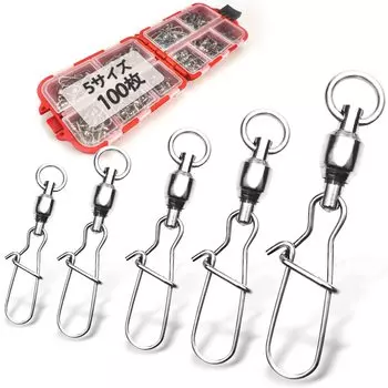 Приманка Sarkhan Swivel VMSIXVM 100 шт. Высокопрочный устойчивый к коррозии вращающийся вертлюг Sarkhan Snap Шариковый подшипник вертлюг для рыбалки Sarkhan с