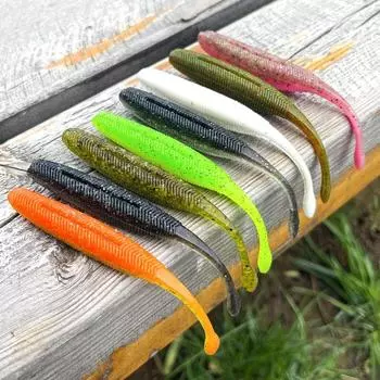 Приманка Shad Worm Рыболовные аксессуары Рыболовная приманка Мягкая приманка Силиконовая приманка Рыболовная приманка NO.4
